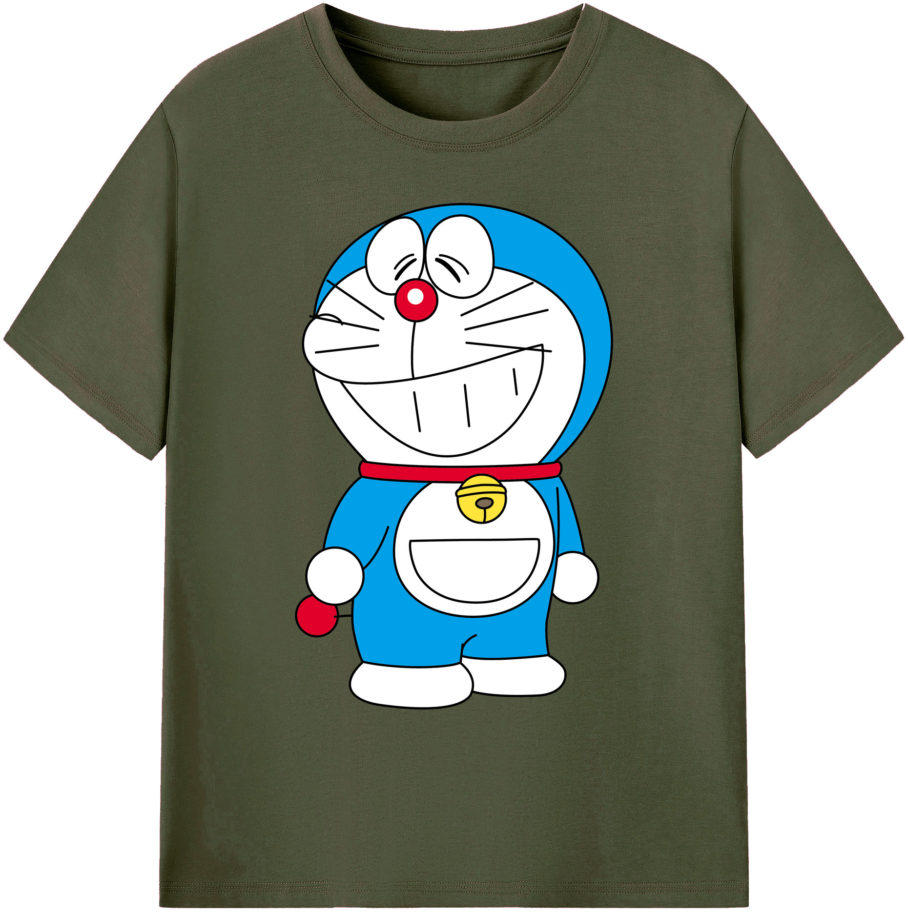 （画像用） ドラえもん Doraemon 綿100％ メンズ半袖Tシャツ｜肌触りやわらか＆通気性